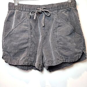 C&C California Linen Blend Gray Cargo Shorts Small